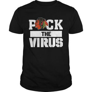 Nice Chicago Blackhawks Puck The Virus Corona Covid19 Shirt